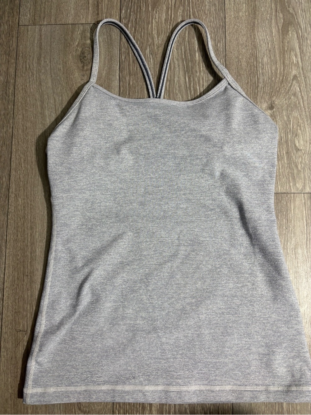 lululemon athletica Light Gray Double-Strap Tank Top